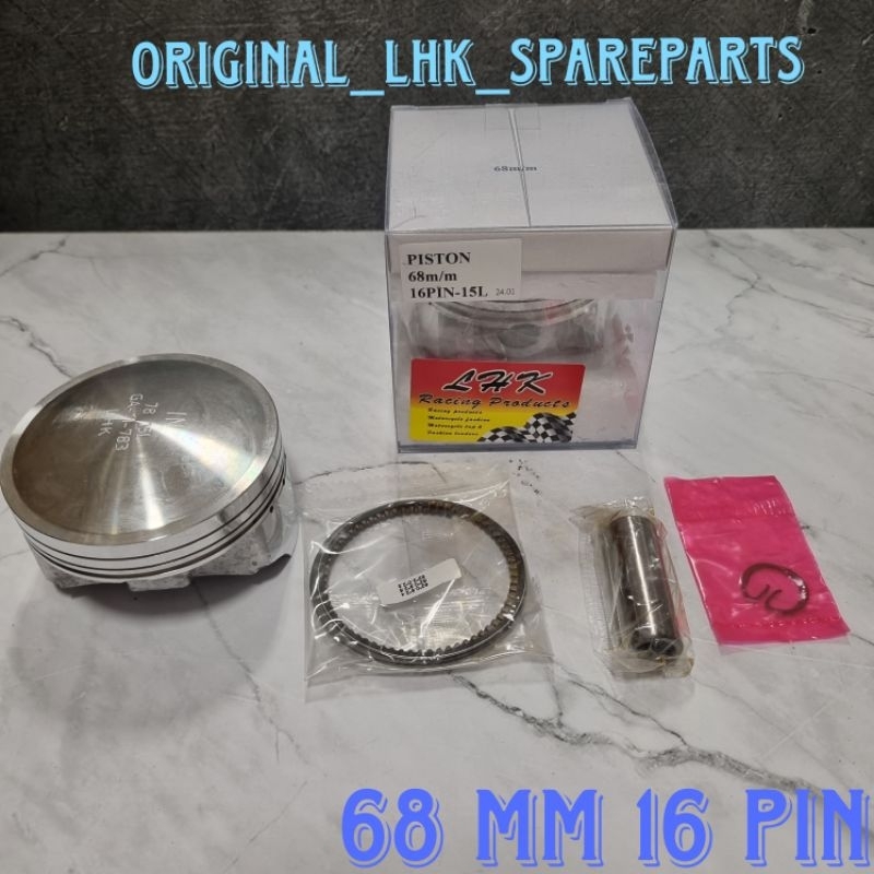 Piston Seher LHK 68 68mm Pin Pen 16 Set Ring Piston Seher Original LHK Thailand 