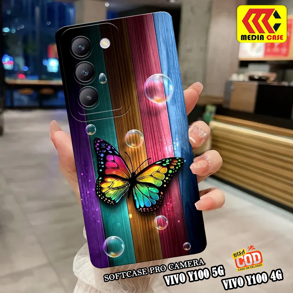 Case Hp VIVO Y100 5G / Y100 4G NFC 2024 Terbaru - Motif Case Kupu - Casing VIVO Y100 5G / Y100 4G NF