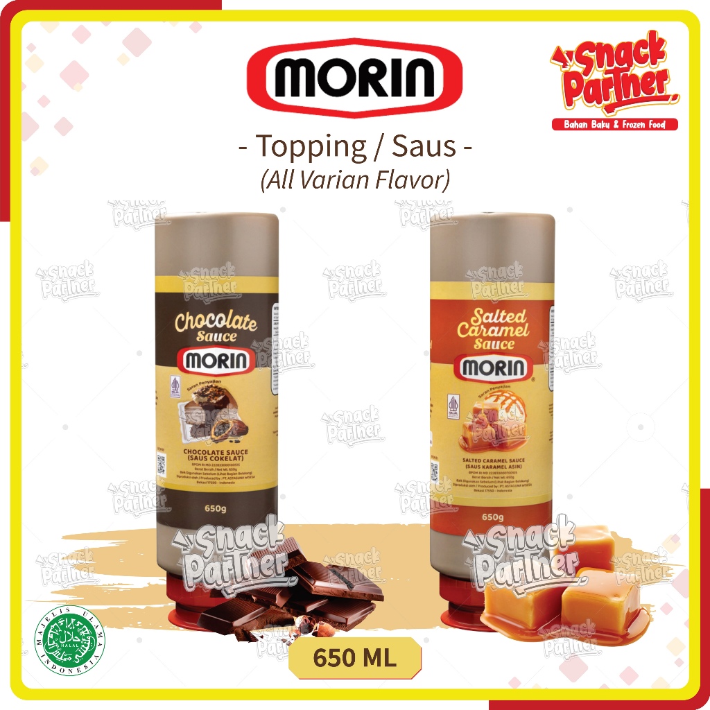 

MORIN SAUCE BOTOL 650 ML - Topping Sauce Syrup Sirop Selai Caramel Chocolate Coklat Choco Karamel 650ML