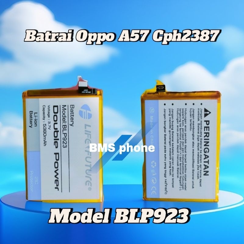 Batrai Oppo A57 Cph2387 Double Power