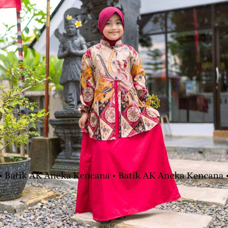 [COD]GAMIS Batik Anak Perempuan//Dress Batik Anak New 4-7-10tahun Grosirbatik Pesona