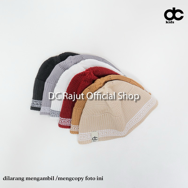 peci bayi , kopeah bayi,kopeah anak, peci rajut , dc kids, dc production