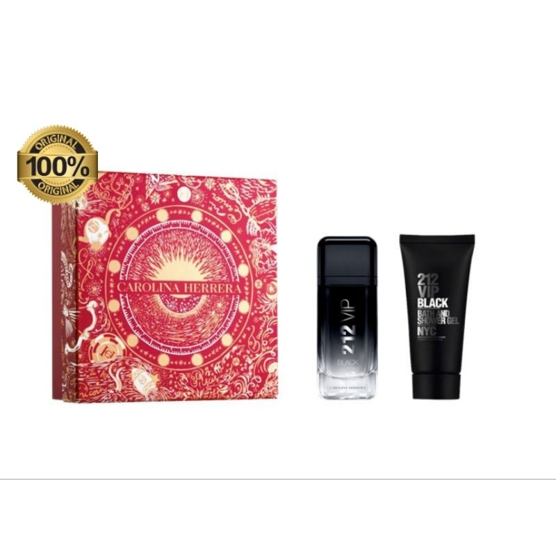 PARFUM GIFT SET 212 VIP BLACK ORIGINAL 100%