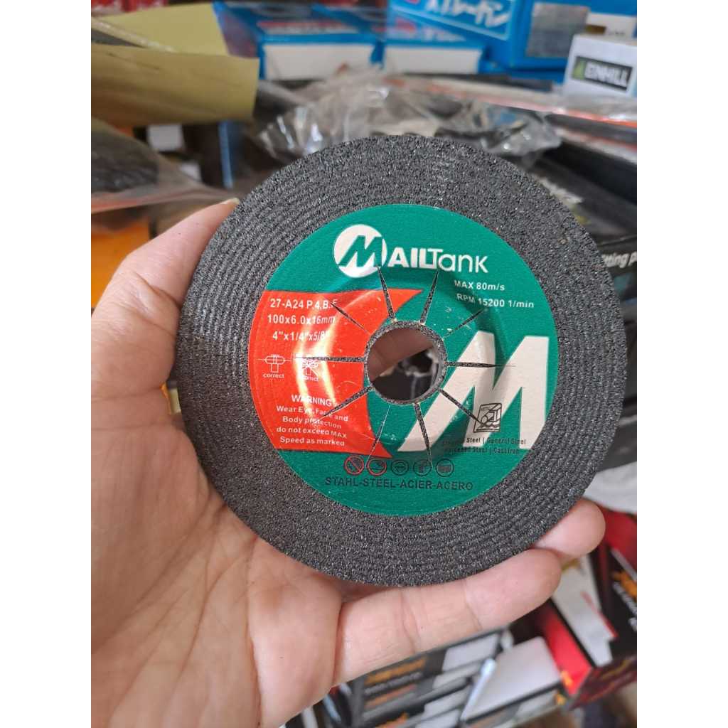 batu gerinda selep 4 inch GRINDING WHEEL TEBAL 6mm mata grinding poles asah besi kaca MAILTANK SH74 