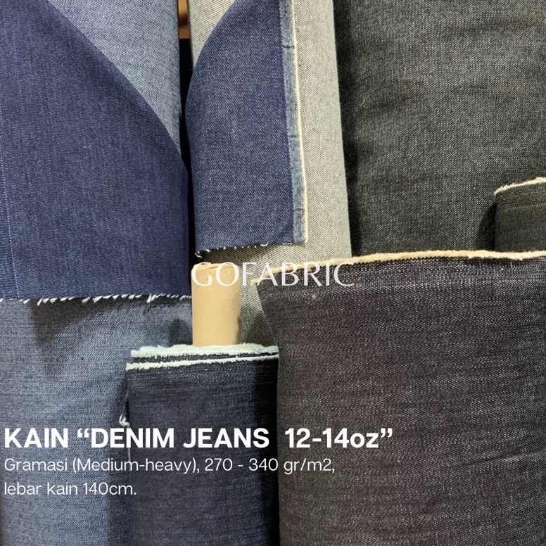 Dijual kain Denim Bahan Kain Jeans Kualitas Premium