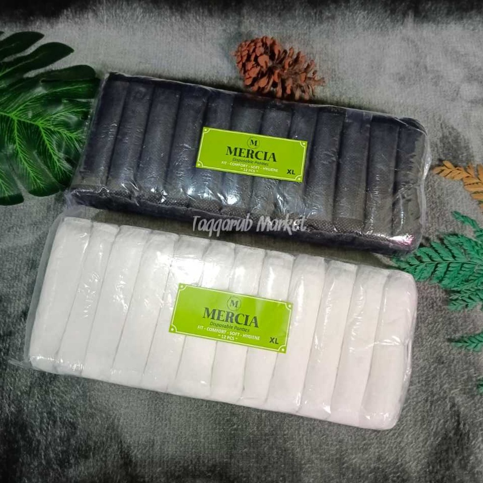 Pro Seller 1 LUSIN Celana Dalam Sekali Pakai Hedona Wanita Hedona Pria Hedona Putih Hedona Hitam CD 