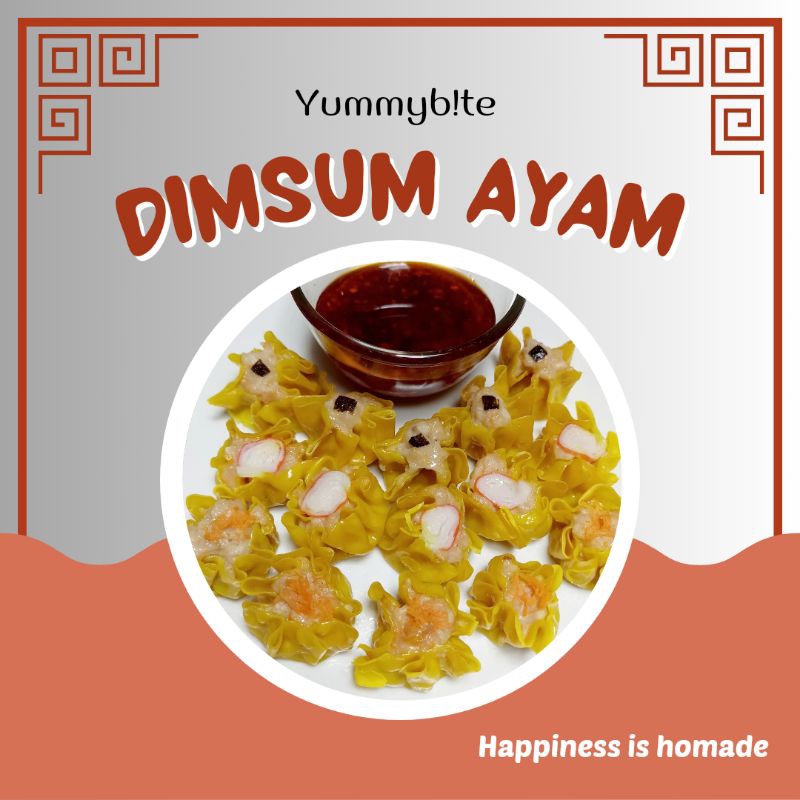 

FROZEN yumm!bite DIMSUM AYAM HOMEMADE, isi 10