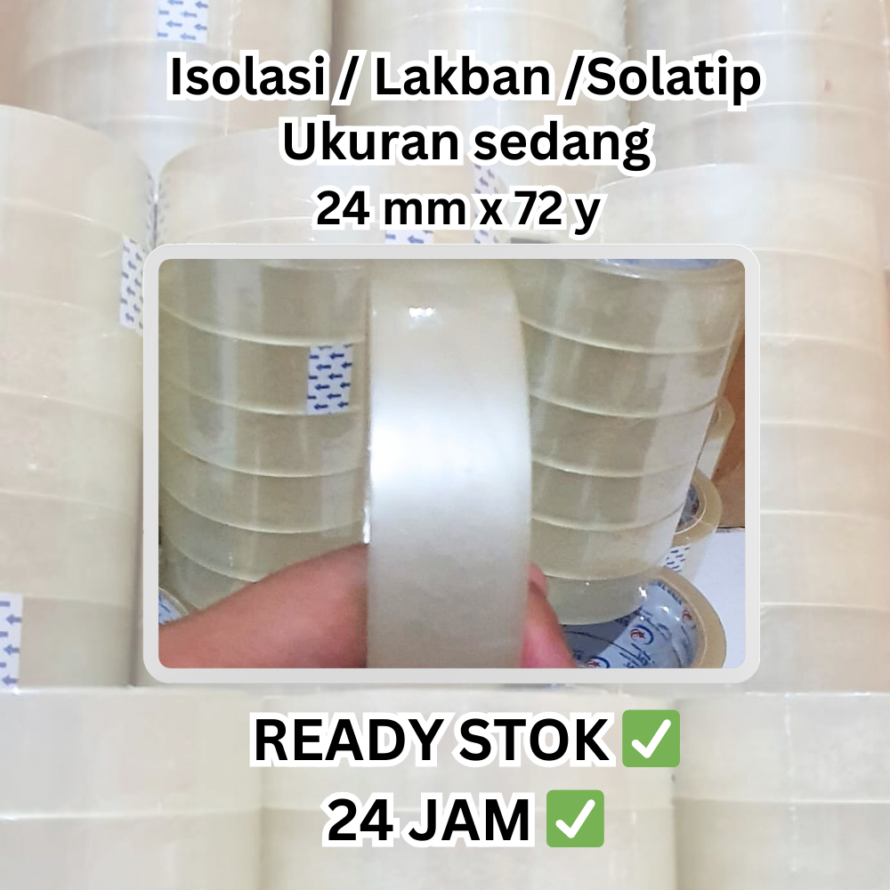 

Isolasi/Lakban bening/Tape/Selotip