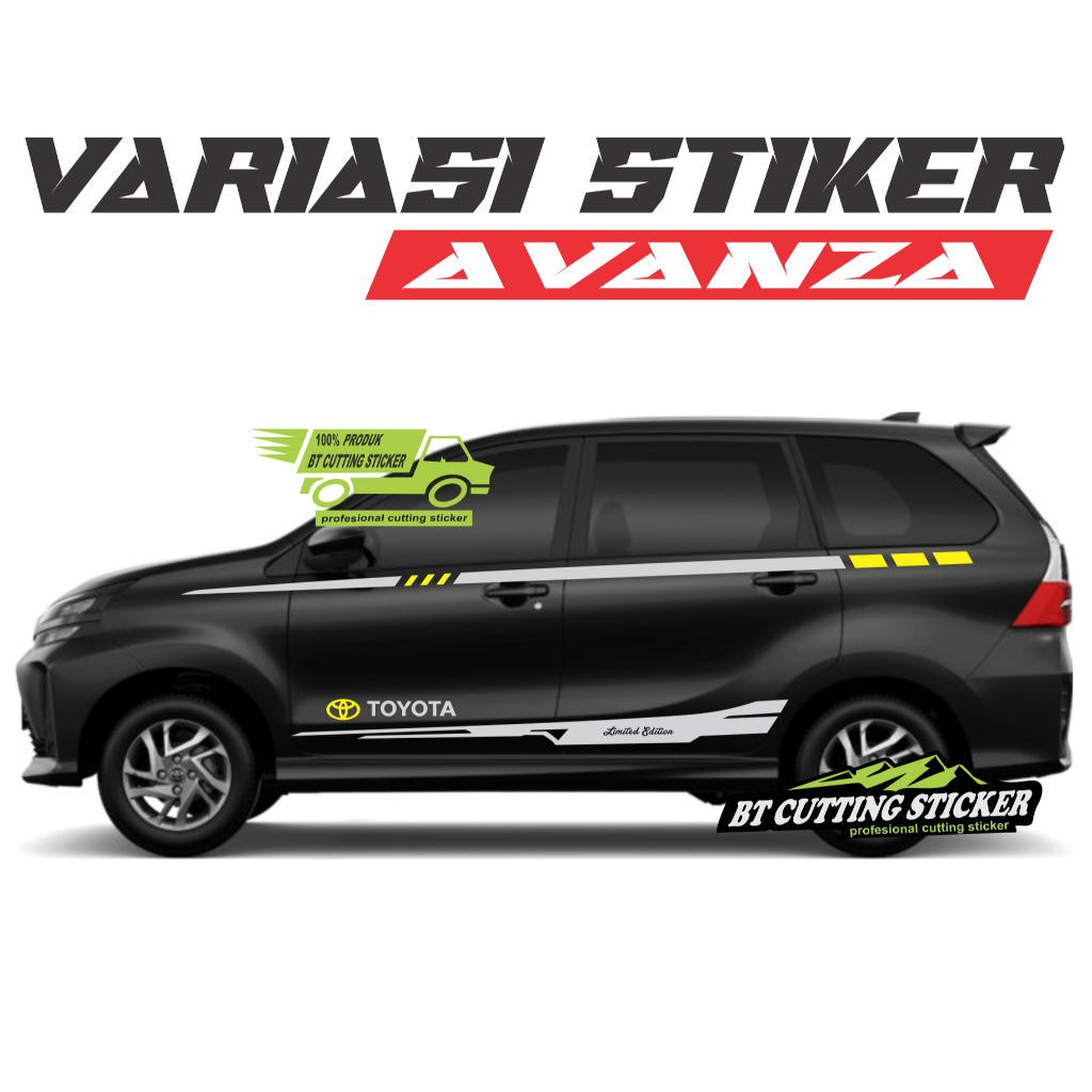 BT sticker toyota avanza sticker mobil avanza striping toyota avanza sticker striping mobil avanza s