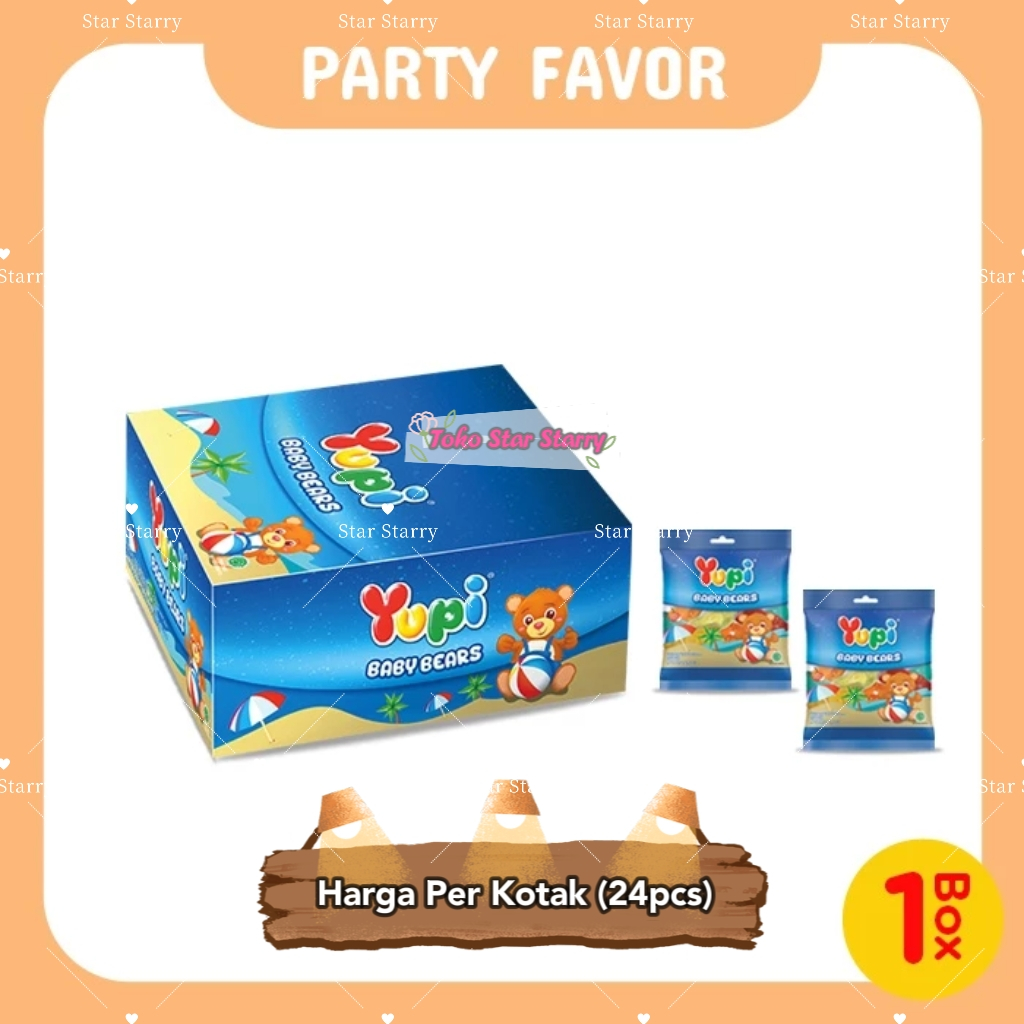 

[Per Kotak] Yupi Baby Bears 24pcs Snack Viral Halal Mui Snack Yupi