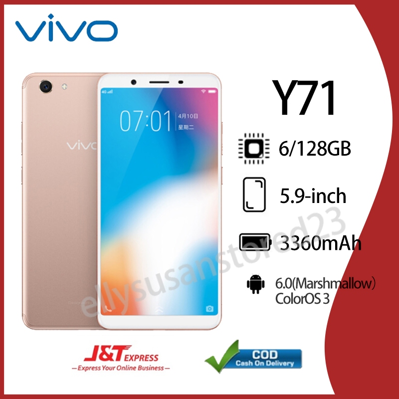 hp  Vivo y71 ram  6/128gb 5.9 inch smartphone Garansi TOKO