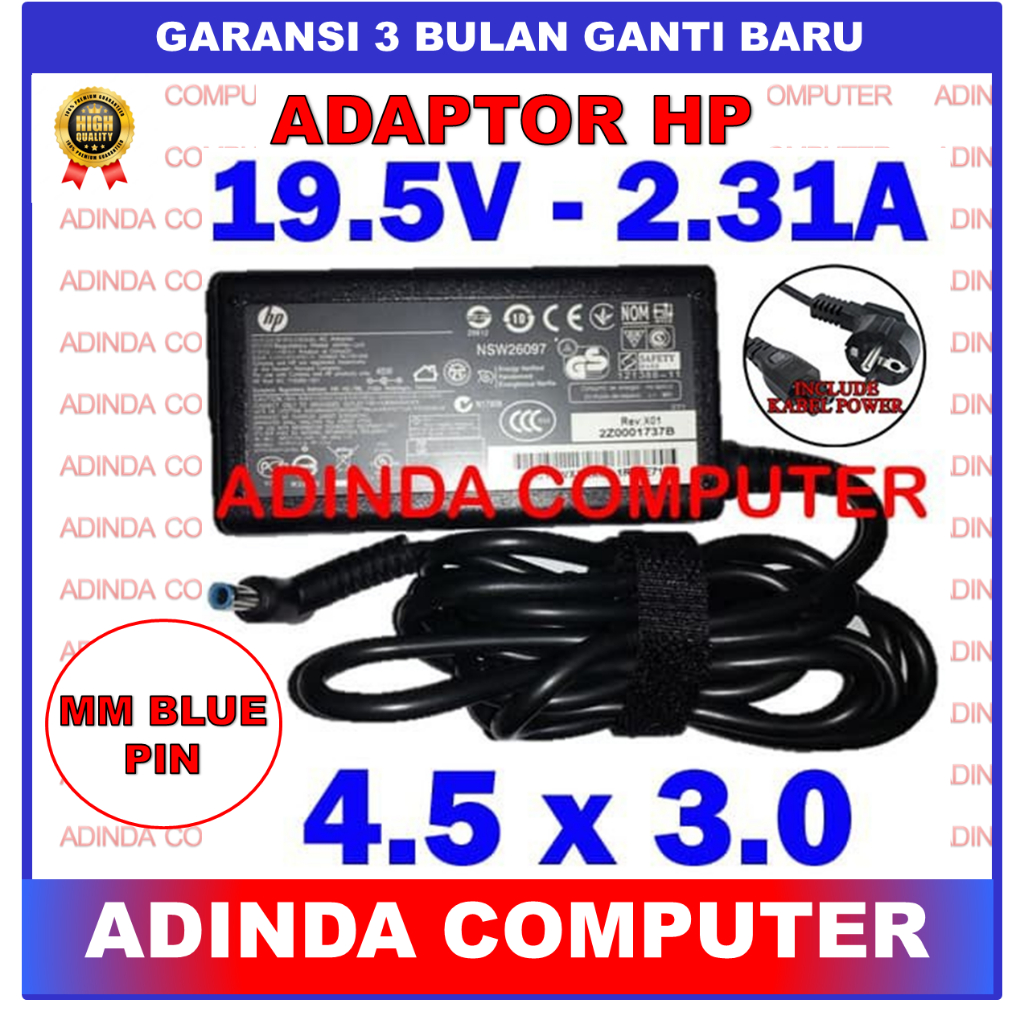 Adaptor Charger HP EliteBook Revolve 810 G1 Tablet