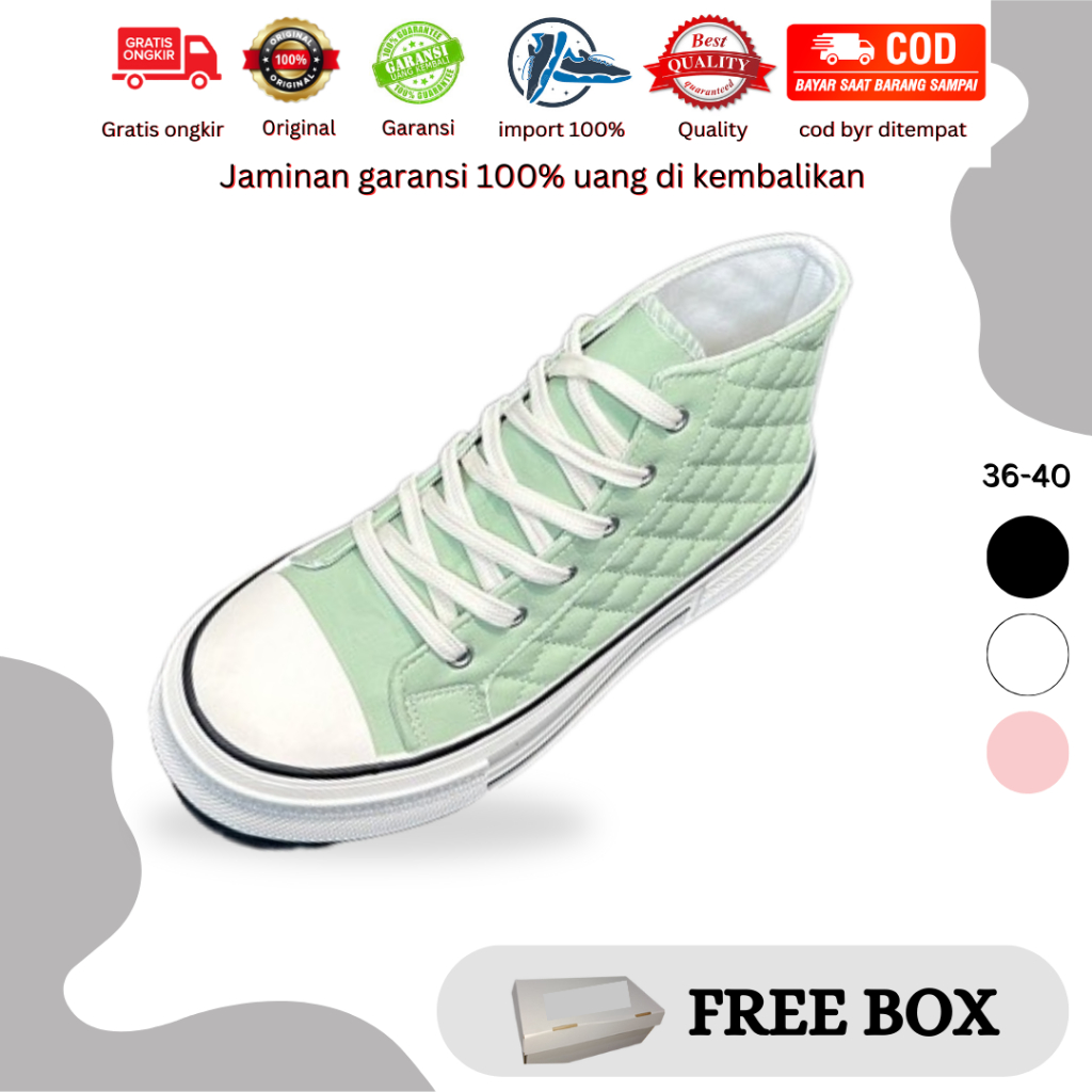 Keedo.mall 210412 Sepatu Sneakers Wanita Premium