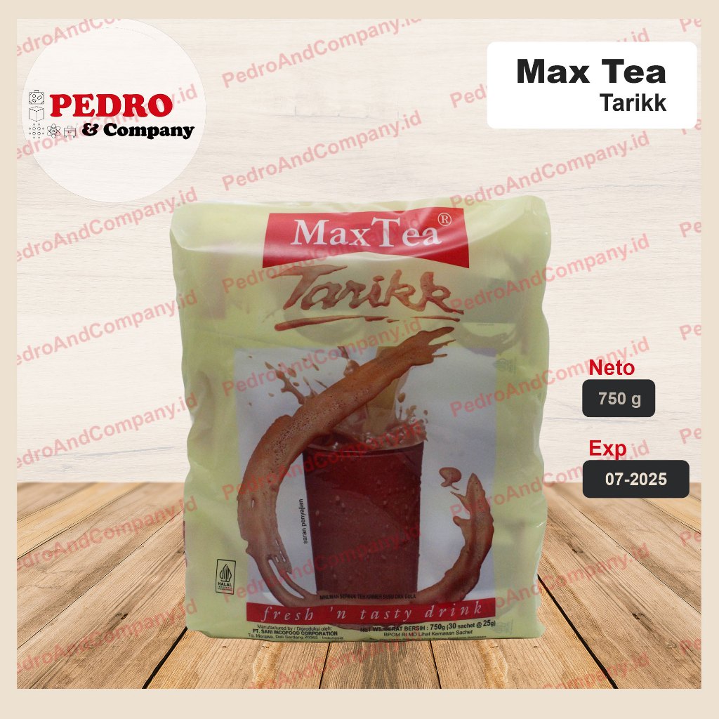 

Maxtea max tea tarikk 750 gram 25g x 30 sachets - teh tarik minuman