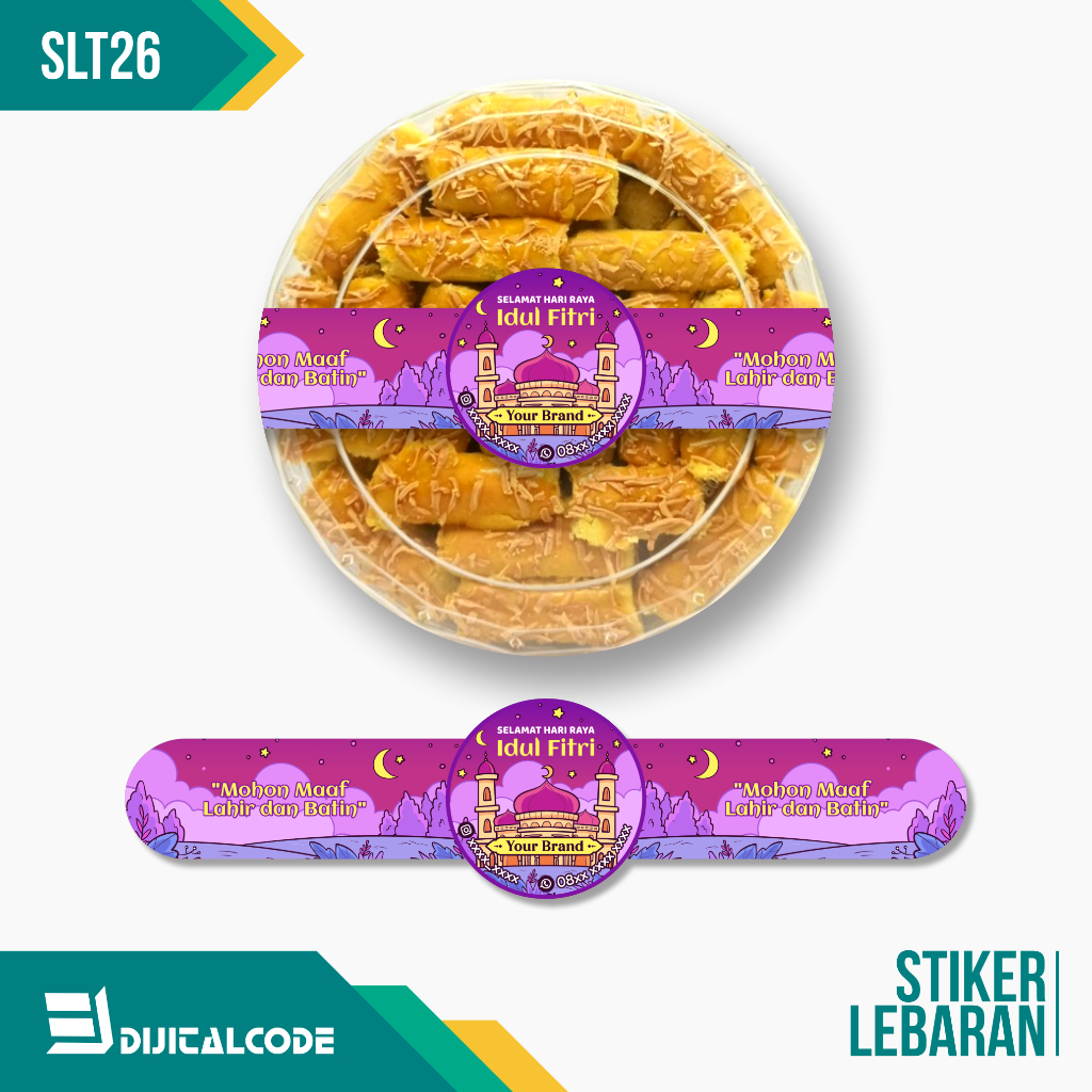 

SLT26 Stiker Label Parcel Segel Toples Kue Lebaran Idul Fitri