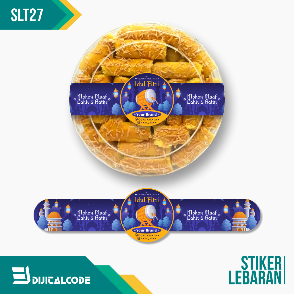 

SLT27 Stiker Label Parcel Segel Toples Kue Lebaran Idul Fitri