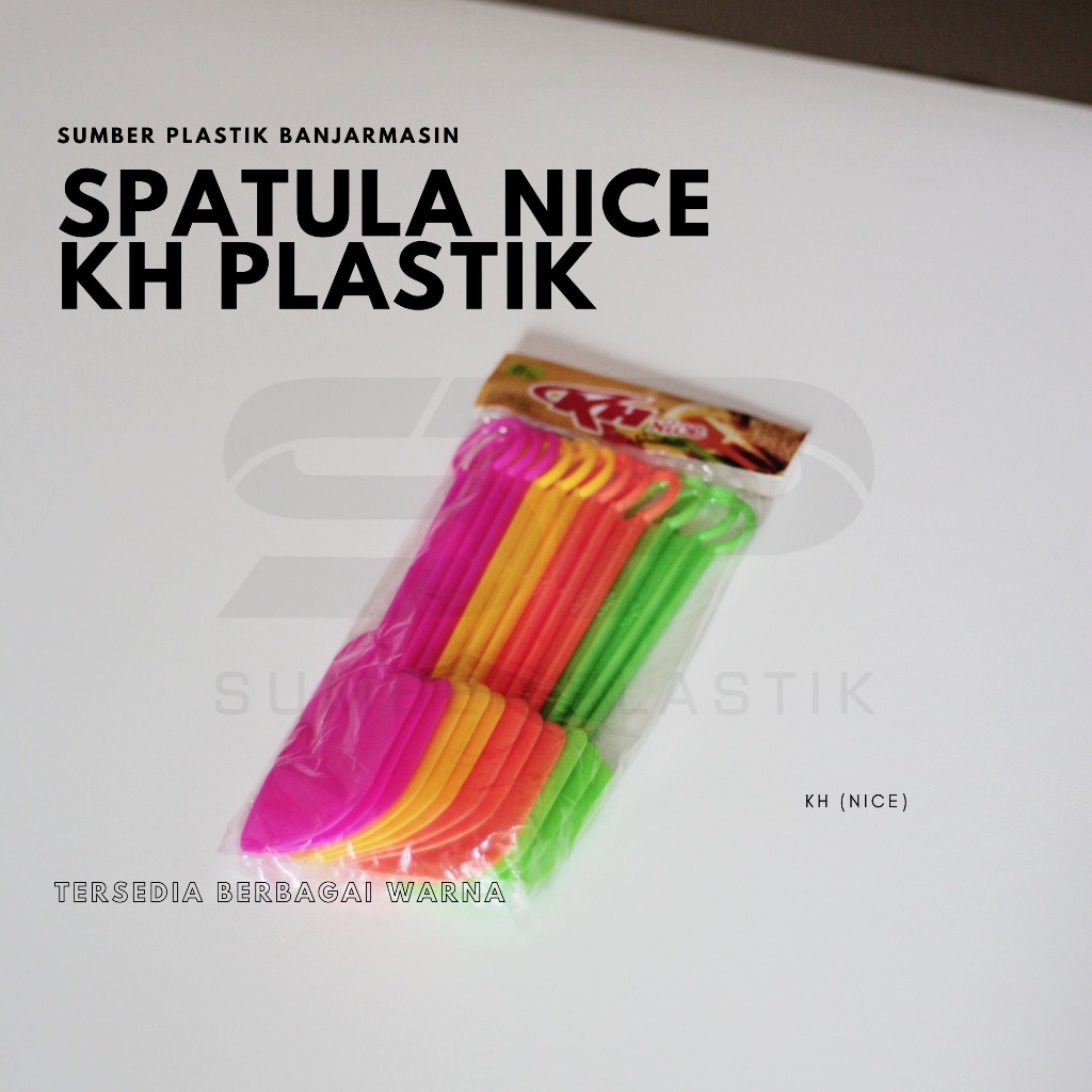 Solet Spatula Nice KH Plastik 1 Lusin Isi 12 Pcs Plastik Souvenir (Lusinan)