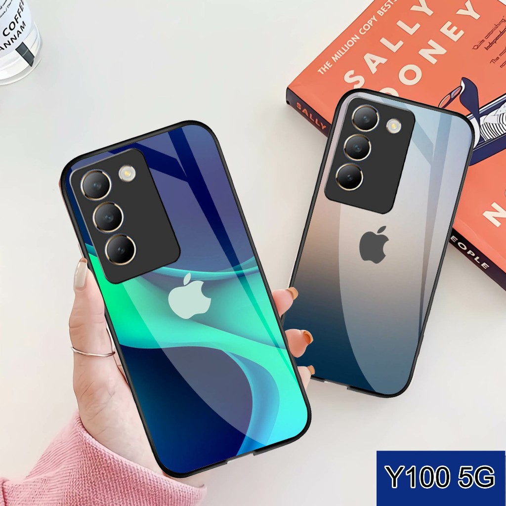 Case Kaca Vivo Y100 5g - Kesing hp Vivo Y100 5g - Case Cantik Vivo Y100 5g - Case Kekinian Vivo Y100