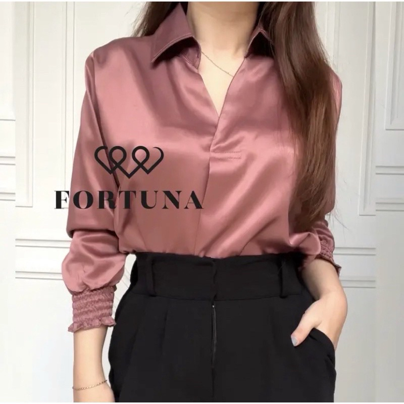 Ruby Top Satin by Fortuna