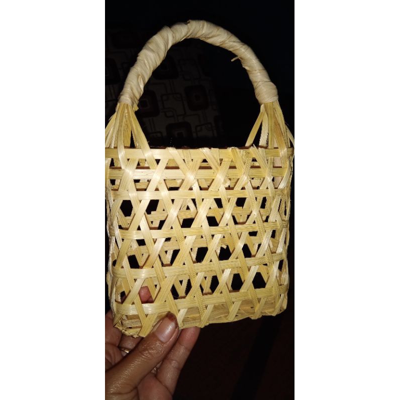 keranjang anyaman bambu mini hampers mini keranjang parcel mini