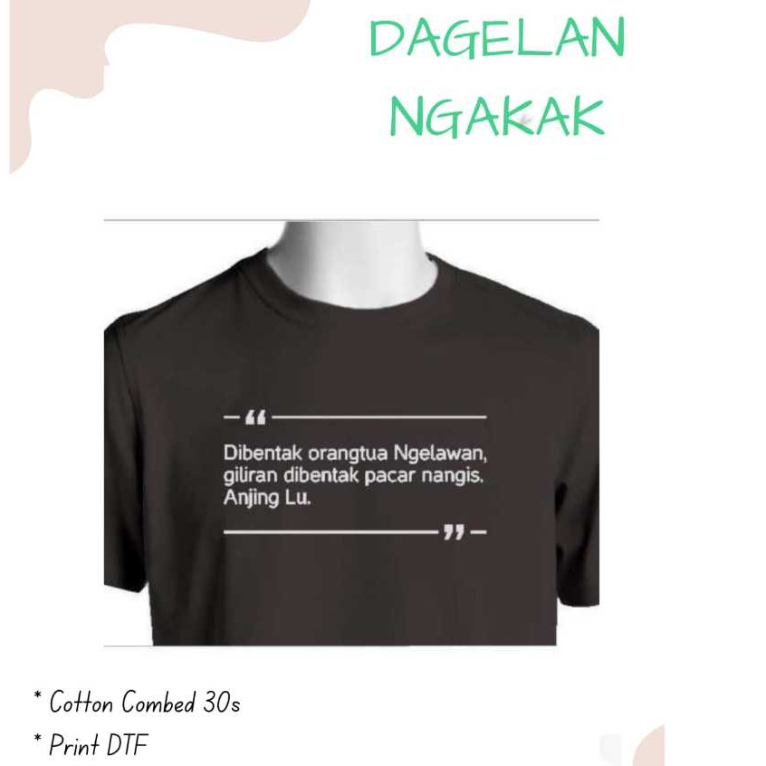 Kaos Viral Dibentak Orang Tua Ngelawan,Giliran Dibentak Pacar Nangis Bisa Request Warna Baju - Baju 