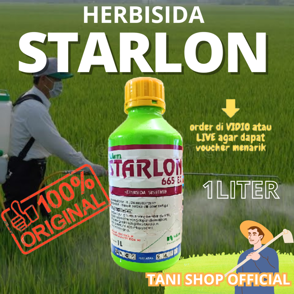 herbisida starlon 1liter asli original garansi uang kembali