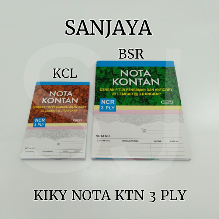 

Kiky Buku Nota Kontan 3 Ply Kecil / Nota Rangkap 3 Kecil & Besar / Kiky Nota Ktn 3 Ply