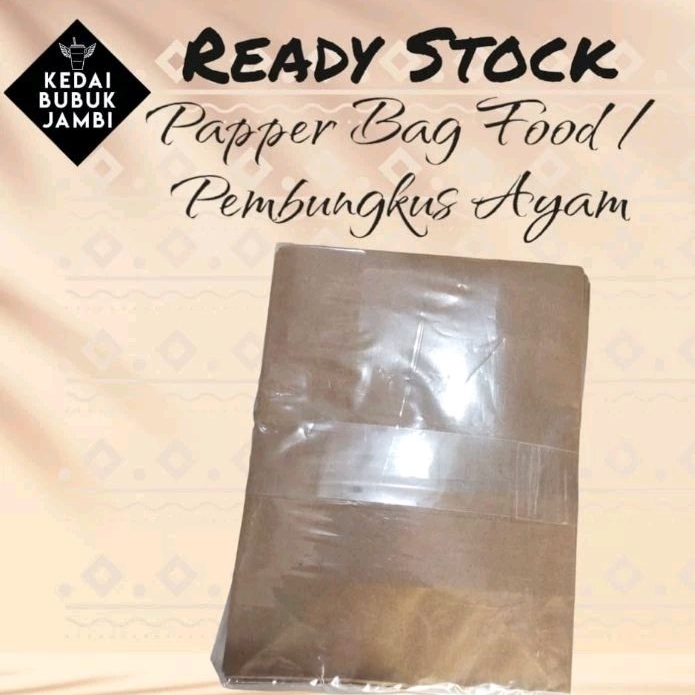 kertas KFC / kertas nasi putih, Dan paper bag food / bungkus ayam /kentang