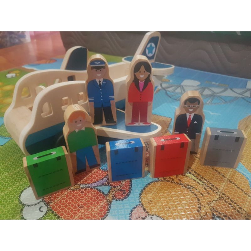 Wooden Toys Preloved Airplane