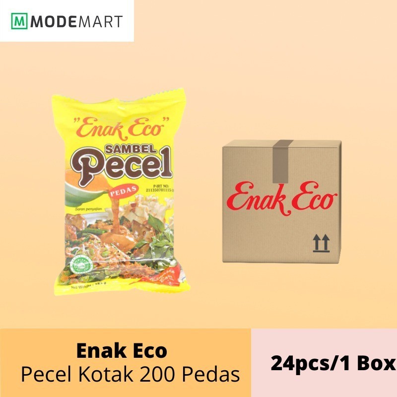 

Enak Eco Bumbu Pecel Pedas 185 gr - Paket Reseller 24 Pcs / 1 Box