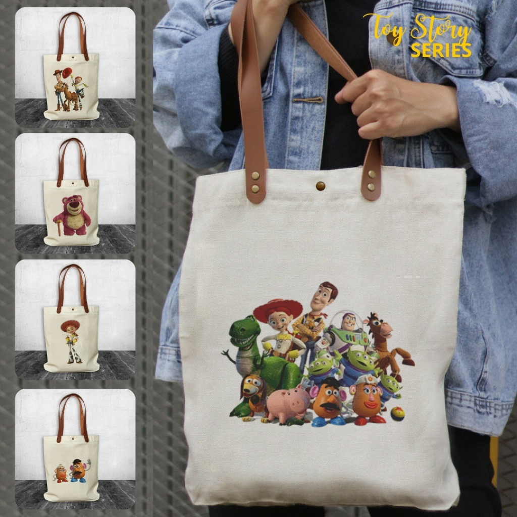 NEOBags - Tote bag Canvas Toys Story Series | Tote bag Canvas Souvenir | Tote bag Wanita | Tote bag 