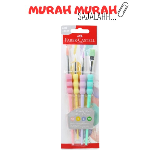 

Faber Castell Faber-Castell Kuas Lukis Pastel Set 4 Cat Grip Brush Set Colours