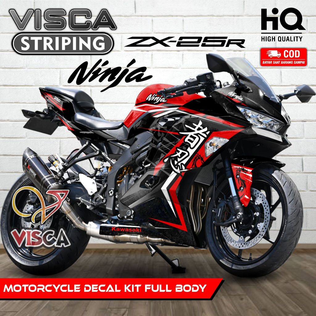 Decal Ninja ZX 25R Full Body - Stiker Motor ZX25R Full Body - Dekal Kawasaki Ninja ZX25R - Striping 
