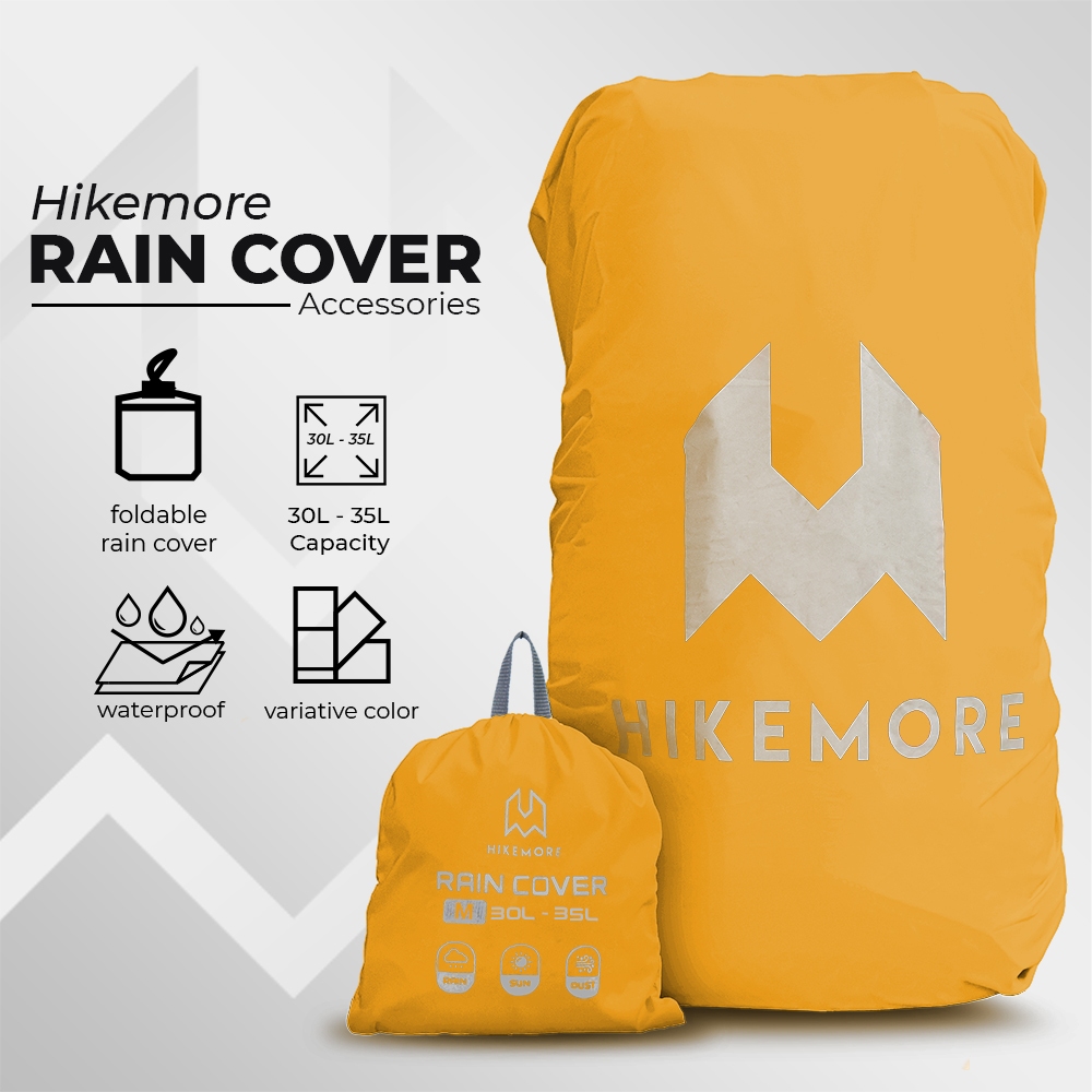 Rain Cover Daypack Outdoor Pria Hikemore Size M 30-35L