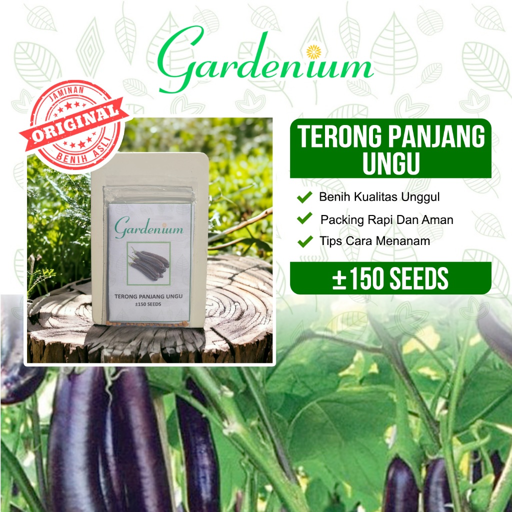 GARDENIUM Benih Terong Panjang Ungu Unggul