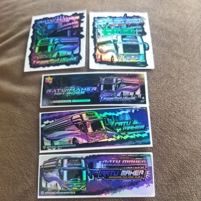 

Stiker Ratumaher holo paket isi 5 pcs