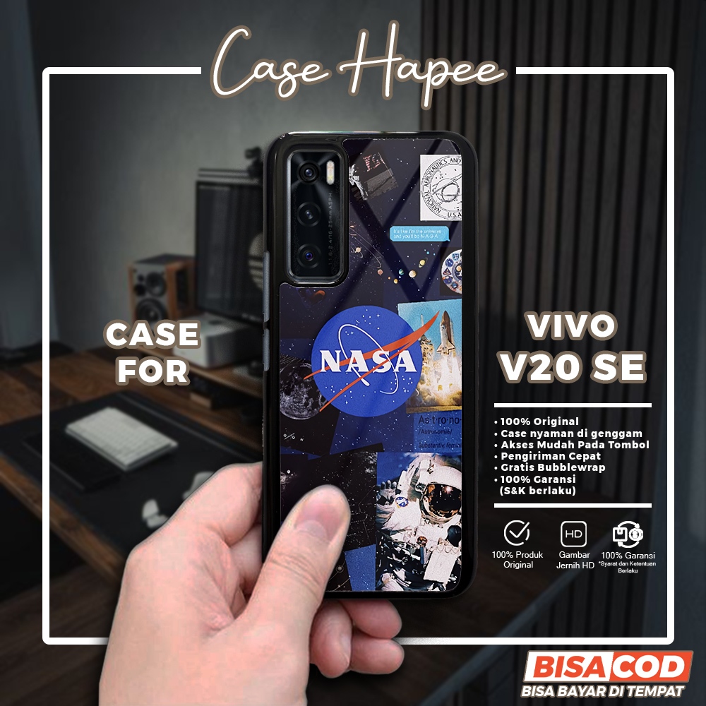 Case Vivo V20 SE Casing Vivo V20 SE [NASA] Casehapee Case Glossy Case Aesthetic Custom Case Premium 