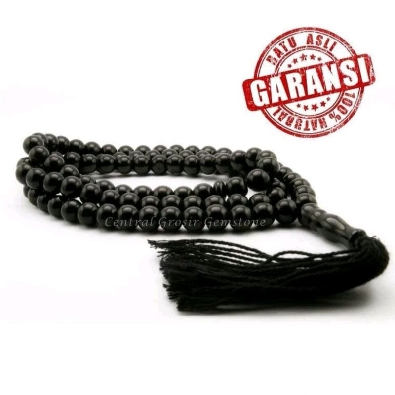 TASBIH BATU BLACK ONYX 99 BUTIR ORIGINAL