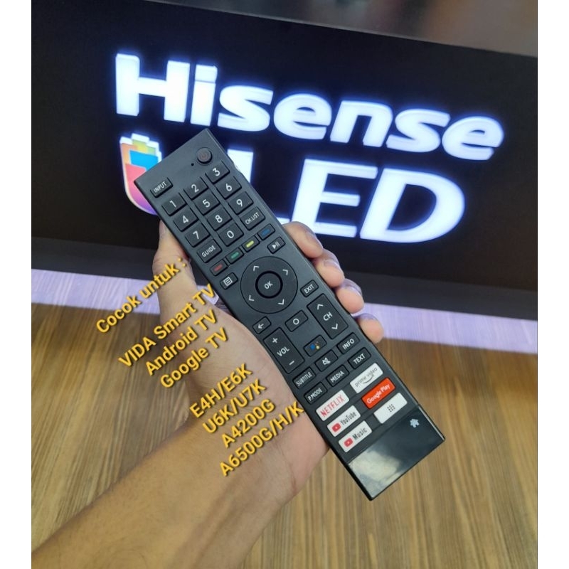 Remote tv Hisense Smart tv Android tv Google tv Hisense