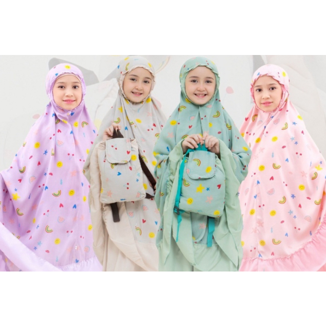 MUKENA MOTIF RENDA ANAK 7-15 TAHUN MUKENA DAYDREAM TANGGUNG
