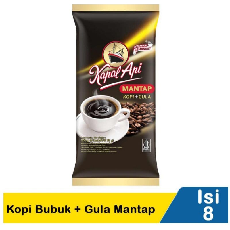 

KOPI KAPAL API MANTAP 8 x 25 Gram