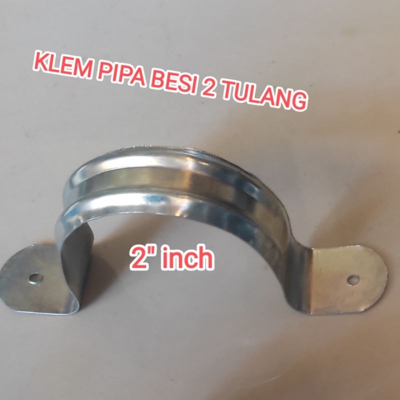 KLEM PIPA BESI 2" INCH | KLEM PIPA BESI PLAT | KLEM PIPA PARALON 2" INCH | KLEMPIPA BESI 2 TULANG