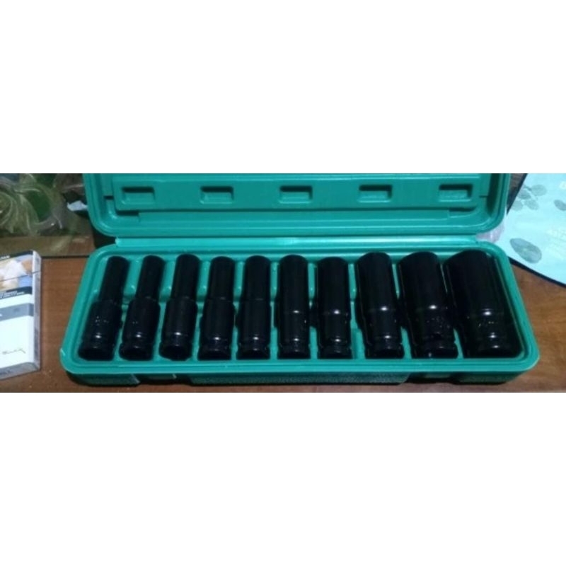 KUNCI SOCK DEEP IMPACT DEEP 1/2" inch 10 pcs