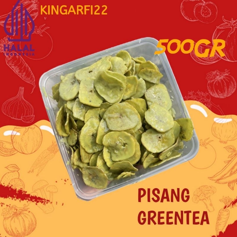 

500GR KERIPIK PISANG GREANTEA LUMER BEST SELLER