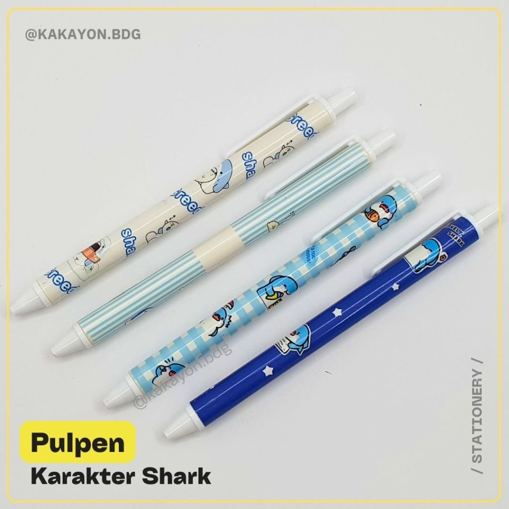 

Pulpen Ballpoint Pena Cetekan Gambar Karakter Shark Hiu