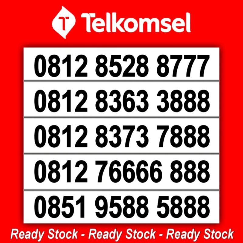 perdana nomor simpati cantik telkomsel ujung 777 888