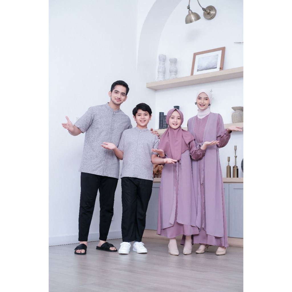 Baju Lebaran Keluarga Terbaru Sarimbit 2023 Seragam Couple Lebaran Keluarga Mysure Saujana Family