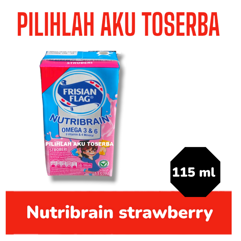 

RB Susu Frisian Flag NUTRIBRAIN STRAWBERRY 115 ml - ( HARGA 1 DUS ISI 36 pcs )