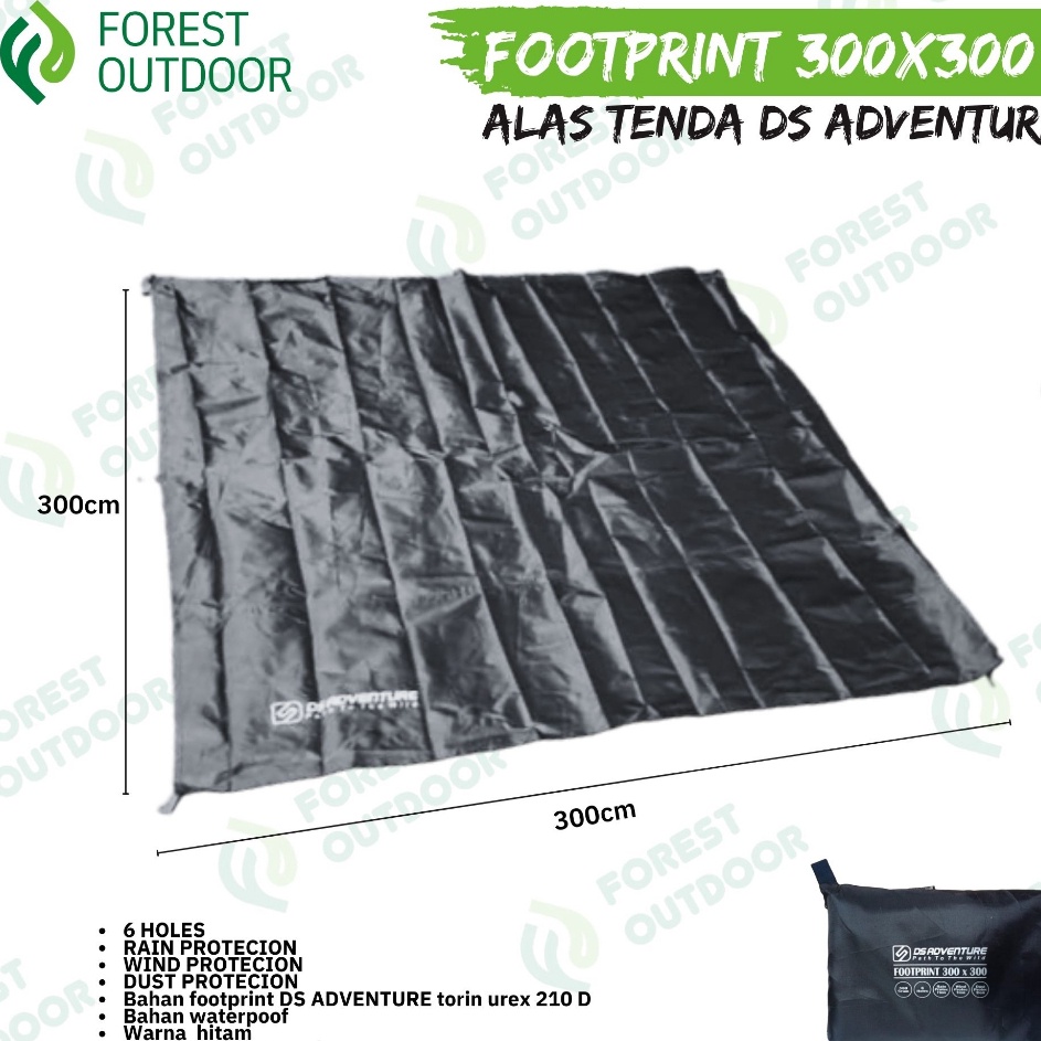 Ready Terkini  ds adventure  Footprint  Alas Tenda Merk Ds Adventure 3 X 3 Alas Tenda cemping  Terpa