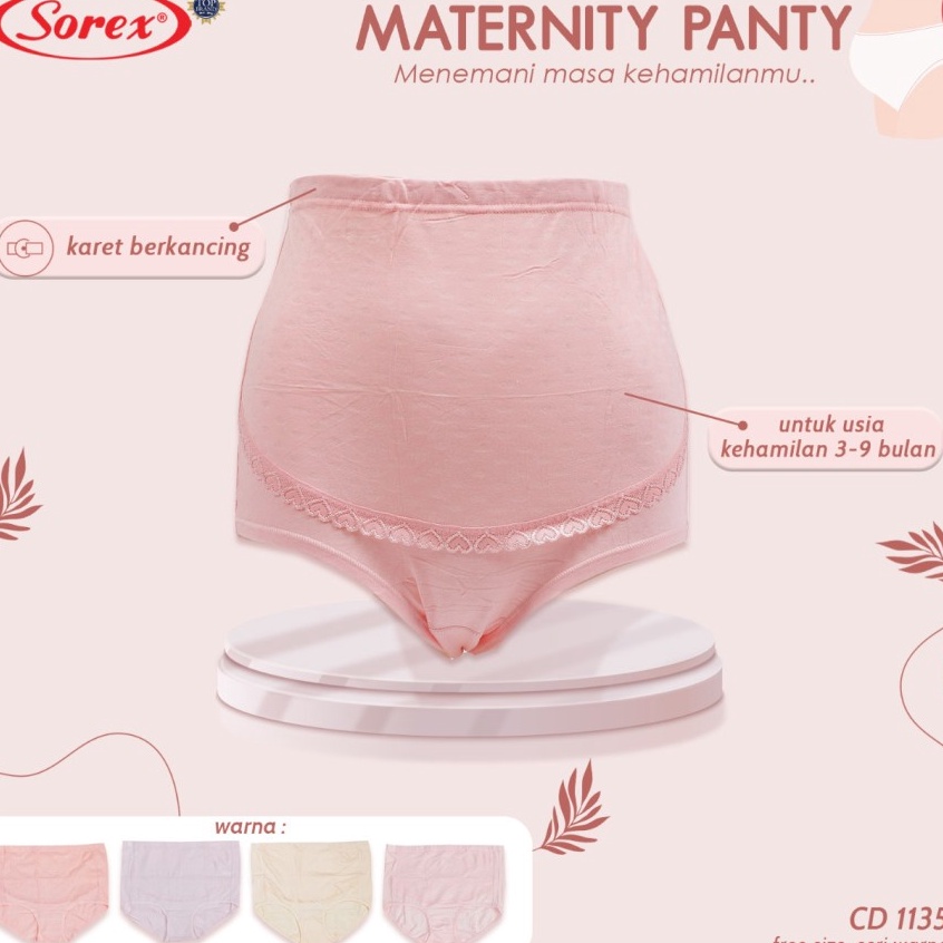 ART P86C Sorex 1135 CD Celana Dalam Ibu Hamil Katun Maxi Maternity Pants Panty  Random